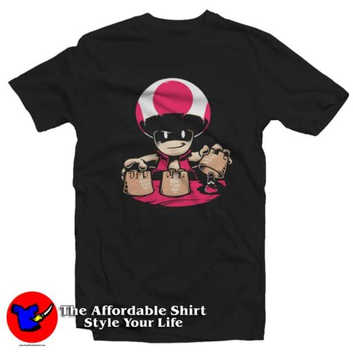 Funny  Super Mario Mushroom Graphic T-shirt On Sale