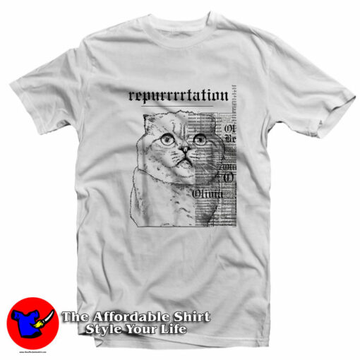 Funny Taylor Swift Cat Reputation Unisex T-Shirt On Sale