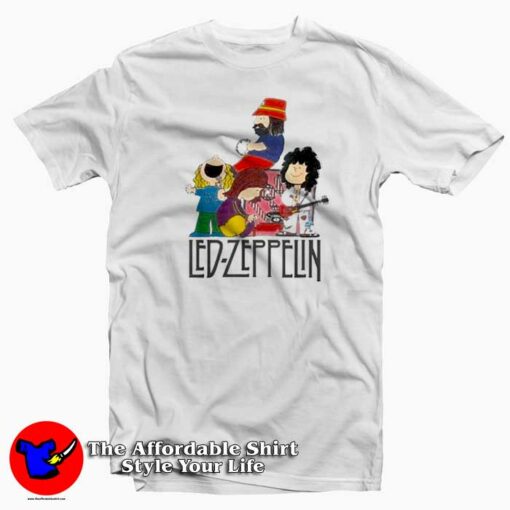 Funny The Peanuts Led Zeppelin Vintage T-shirt On Sale