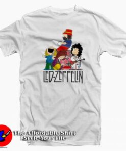 Funny The Peanuts Led Zeppelin Vintage T-shirt On Sale