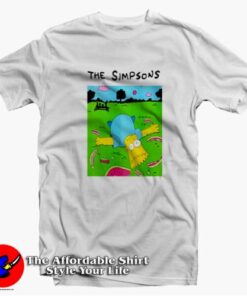 Funny The Simpsons Lying Around Watermelon T-Shirt On Sale