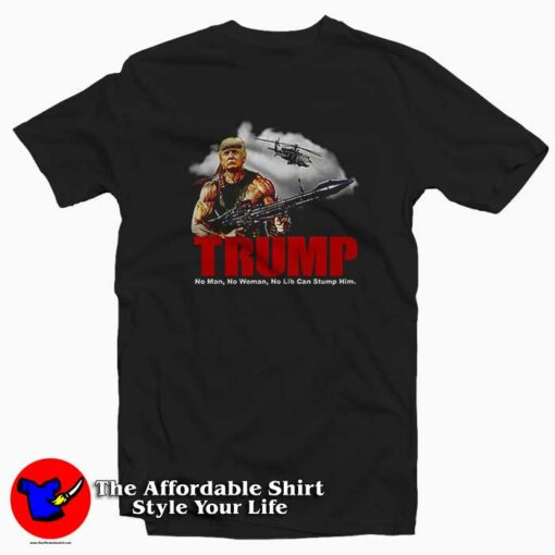 Funny Trump Rambo America Patriotic T-shirt On Sale