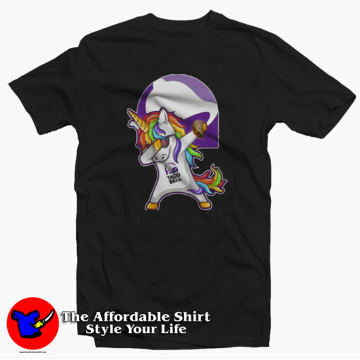 Funny Unicorn Dabbing With Taco Bell Unisex T-shirt On Sale