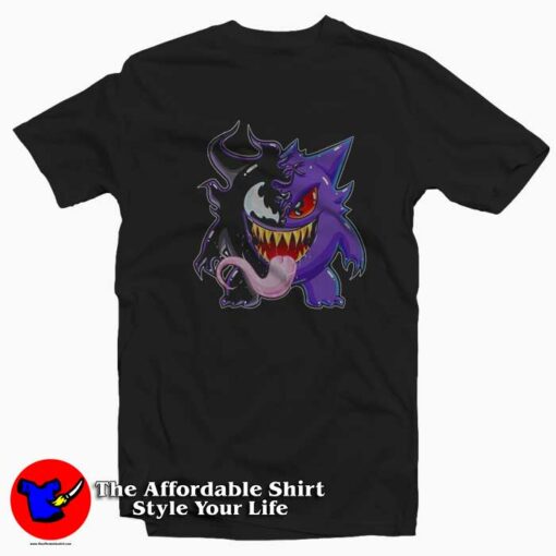 Funny Venom Symbiotes Gengar Cute T-shirt On Sale