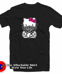 Gangster Hello Kitty Tattoo Funny T-Shirt Gangster Hello Kitty Tattoo Funny T-Shirt