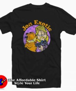 Garfield Cat And Tiger King Cute T-shirt On Sale Garfield Cat And Tiger King Cute T-shirt On Sale