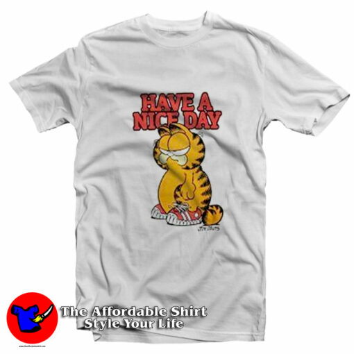 Garfield Have A Nice Day Funny Unisex T-Shirt On Sale