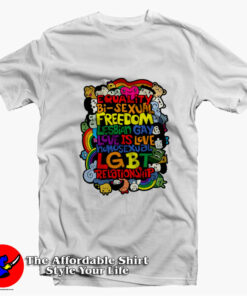 Gay Pride Rainbow Equality Support Unisex T-Shirt On Sale