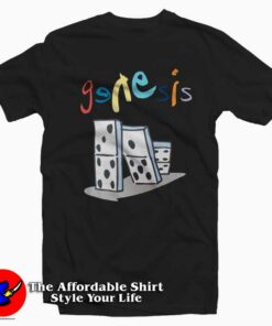 Genesis The Last Domino European Tour Graphic T-Shirt On Sale Genesis The Last Domino European Tour Graphic T-Shirt On Sale