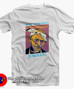 Ghandi Tupac Shakur Hip Hop Parody Unisex T-shirt On Sale Ghandi Tupac Shakur Hip Hop Parody Unisex T-shirt On Sale
