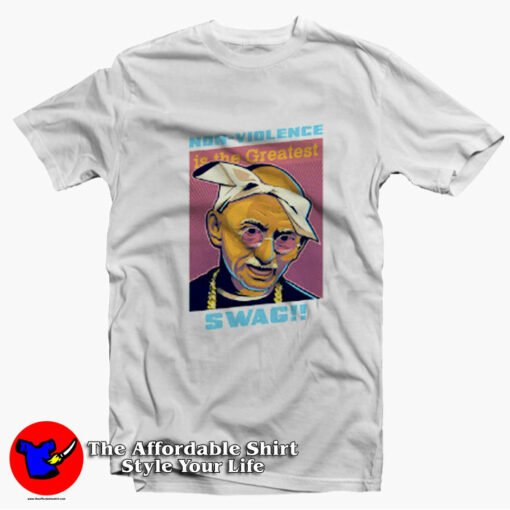 Ghandi Tupac Shakur Hip Hop Parody Unisex T-shirt On Sale