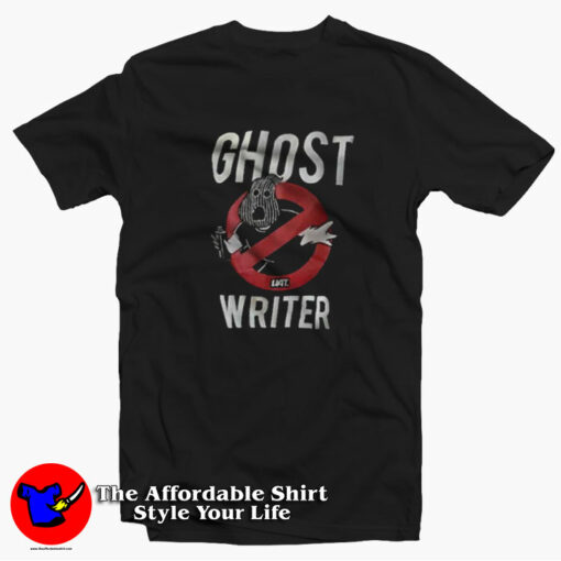 Ghost Writer Funny Ghostbusters Parody T-shirt On Sale