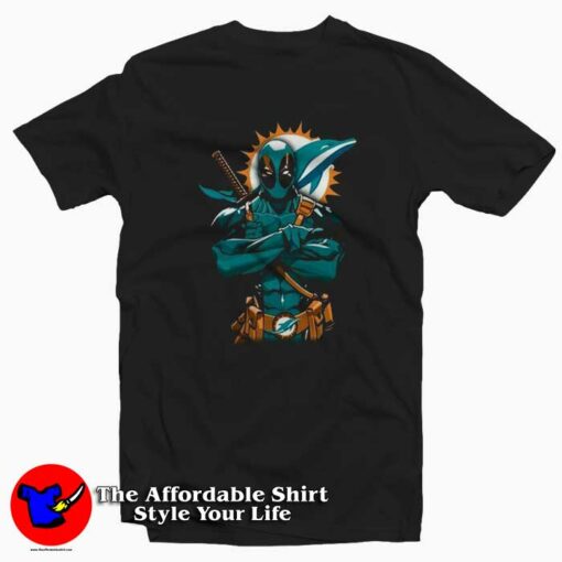 Giants Deadpool x Miami Dolphins Funny T-shirt On Sale