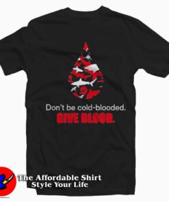 Give Blood American Red Cross Shark Week T-Shirt On Sale Give Blood American Red Cross Shark Week T-Shirt On Sale