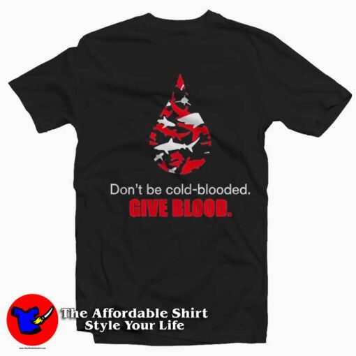 Give Blood American Red Cross Shark Week T-Shirt On Sale