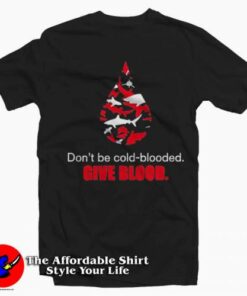 Give Blood American Red Cross Shark Week T-Shirt On Sale Give Blood American Red Cross Shark Week T-Shirt On Sale
