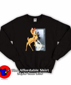 Givenchy Black Bambi Print Unisex Sweatshirt On Sale Givenchy Black Bambi Print Unisex Sweatshirt On Sale