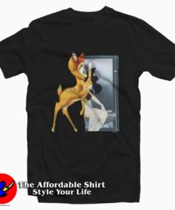 Givenchy Black Bambi Print Unisex T-shirt On Sale Givenchy Black Bambi Print Unisex T-shirt On Sale