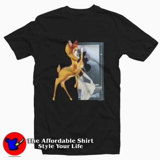 Givenchy Black Bambi Print Unisex T-shirt On Sale