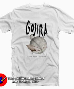 Gojira Whale From Mars Graphic T-Shirt On Sale Gojira Whale From Mars Graphic T-Shirt On Sale