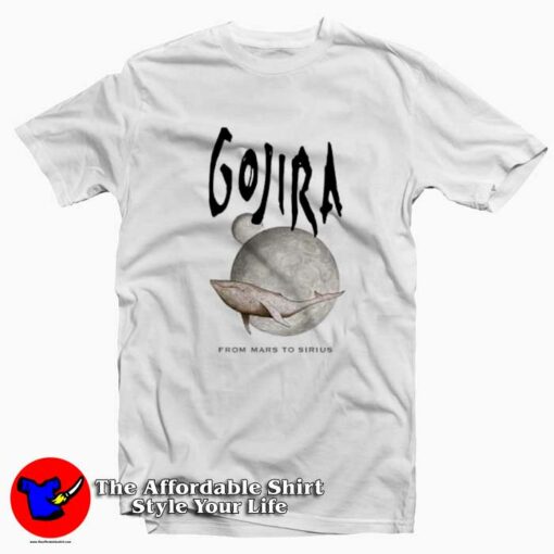 Gojira Whale From Mars Graphic T-Shirt On Sale