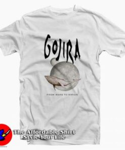 Gojira Whale From Mars Graphic T-Shirt On Sale