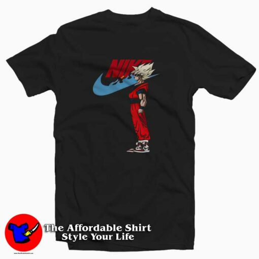 Goku Swoosh Nike Dragon Balls Anime Unisex T-shirt On Sale