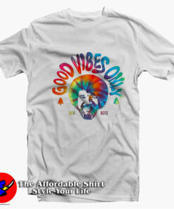 Good Vibes Only Bob Ross Vintage Unisex T-shirt On Sale
