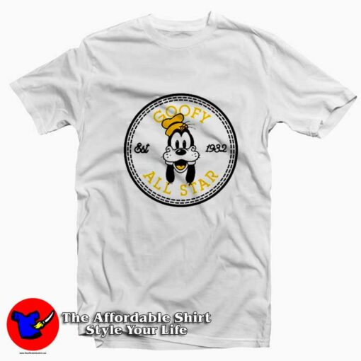 Goofy Converse All Star Parody Funny T-Shirt On Sale