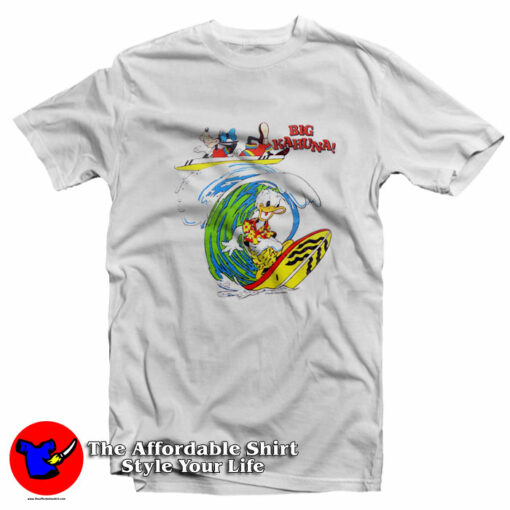 Goofy Donald Duck Big Kahuna Surf Disney T-Shirt On Sale