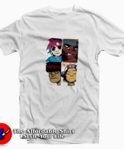 Gorillaz Humanz Group Members Vintage T-shirt On Sale Gorillaz Humanz Group Members Vintage T-shirt On Sale