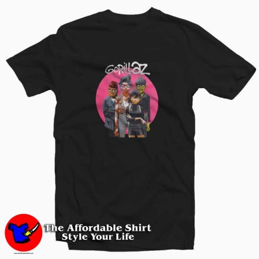 Gorillaz Humanz Group Vintage Unisex T-shirt On Sale