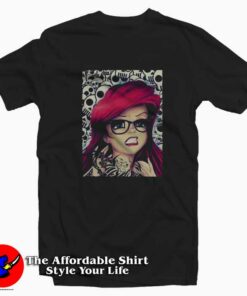 Goth Cute Disney Princess Ariel Unisex T shirt On Sale 1