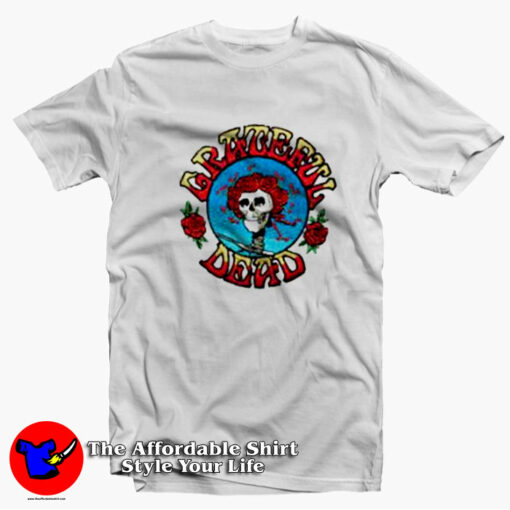 Grateful Dead Bertha Skull And Roses Unisex T-Shirt On Sale