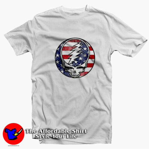 Grateful Dead Steal Your Face Patriotic Unisex T-Shirt On Sale