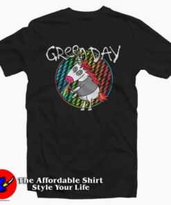 Green Day Checker Unicorn T Shirt For Men Or Women