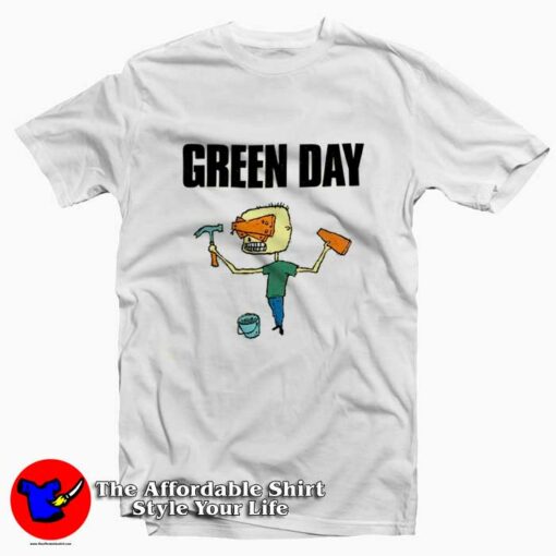 Green Day Nimrod Vintage Graphic T-Shirt On Sale