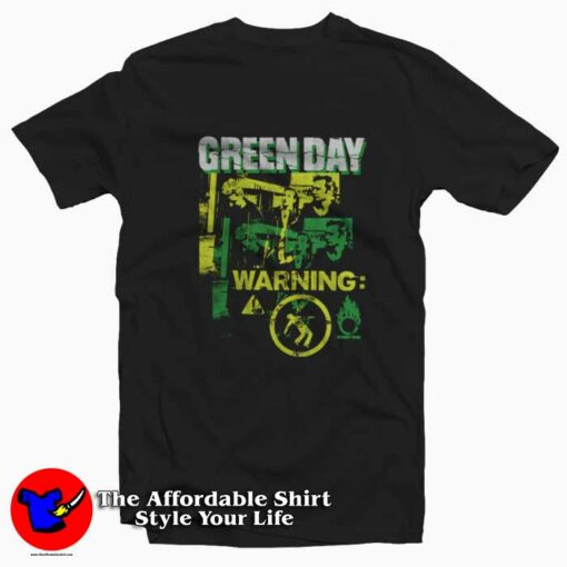 Green Day Warnig Safe Place Vintage Unisex T-shirt On Sale