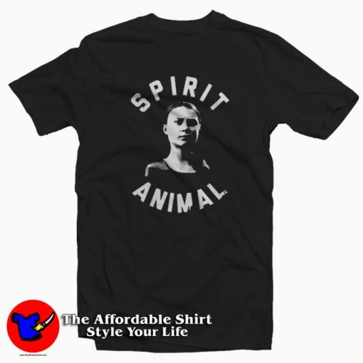 Greta Thunberg Climate Spirit Animal T-shirt On Sale