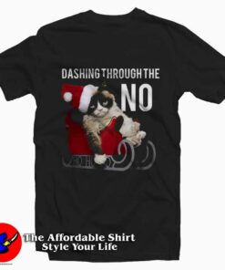 Grumpy Cat Santa Sleigh T-Shirt