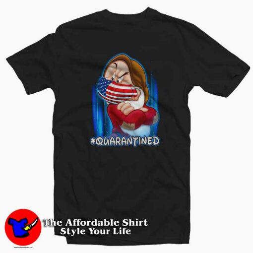 Grumpy Dwarf American Flag Face Mask T-shirt On Sale