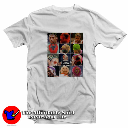 Hairstyles Of The Worm Dennis Rodman T-Shirt On Sale