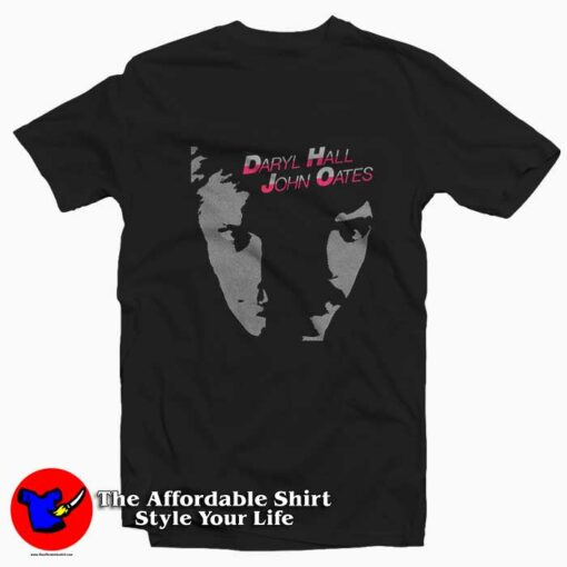 Hall & Oates Private Eyes Album Vintage Graphic T-Shirt On Sale