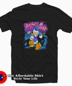 Halloween Donald Duck Pumpkin Funny T-shirt On Sale Halloween Donald Duck Pumpkin Funny T-shirt On Sale