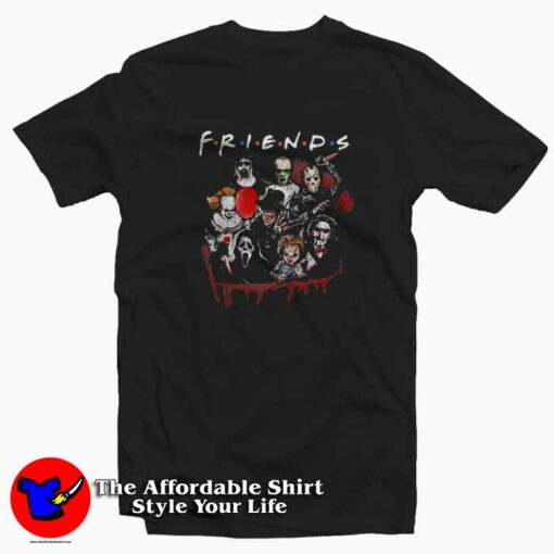 Halloween Friends Pennywise Michael Myers T-shirt On Sale