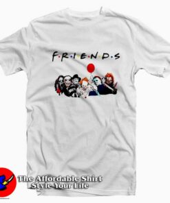 Halloween Frineds Funny Scary Graphic Unisex T-Shirt On Sale