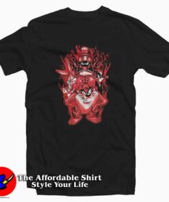 Halloween Looney Tunes Red Flame T-shirt On Sale Halloween Looney Tunes Red Flame T-shirt On Sale