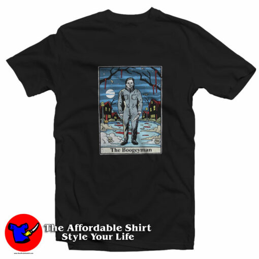 Halloween Michael Myers The Boogeyman Tarot T-Shirt On Sale