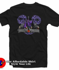 Halloween Retro Haunted Mansion Unisex T-Shirt On Sale