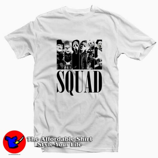 Halloween Squad Horror Movies T-shirt On Sale